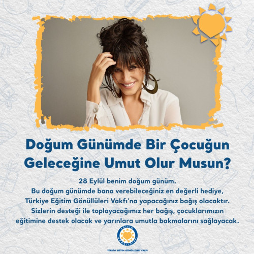 Ayşegül Aldinç Doğum Günü Kampanyası içerik görseli.