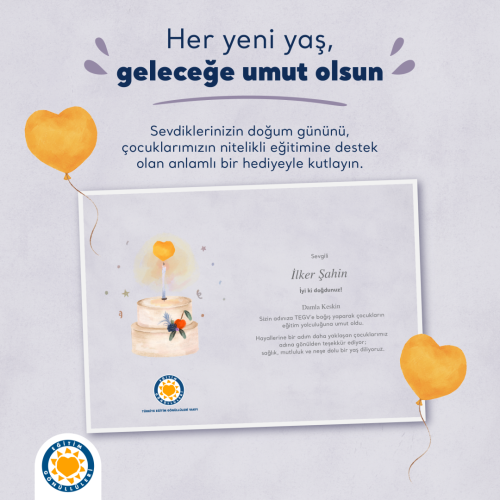 Bağış Sertifikaları 💛 içerik görseli.