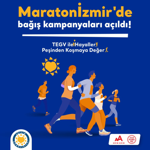 Maratonİzmir TEGV Kampanyaları içerik görseli.