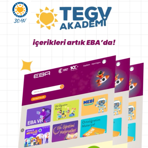 TEGV Akademi İçerikleri EBA'da! içerik görseli.