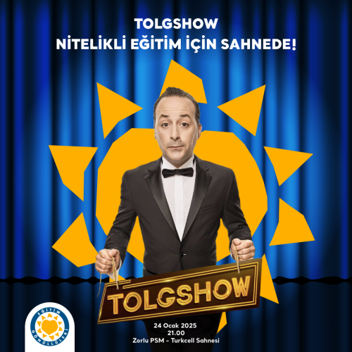 Tolgshow Nitelikli Eğitim için Sahnede içerik görseli.