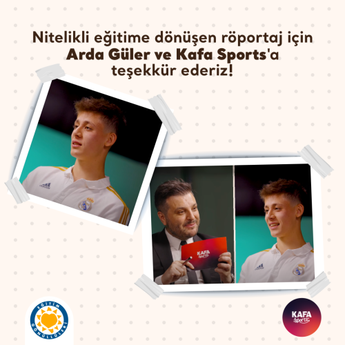 Arda Güler - Kafa Sports Röportajı içerik görseli.