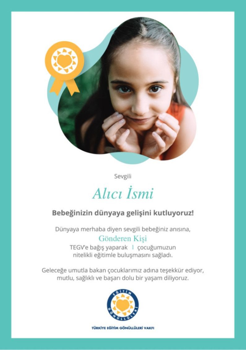 Bebek Sertifikası sertifika görseli.