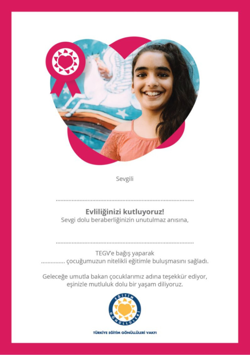 Evlilik Yıldönümü sertifika görseli.