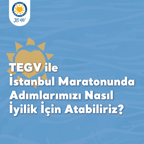 İstanbul Maratonu TEGV Bağış Kampanyası içerik görseli.