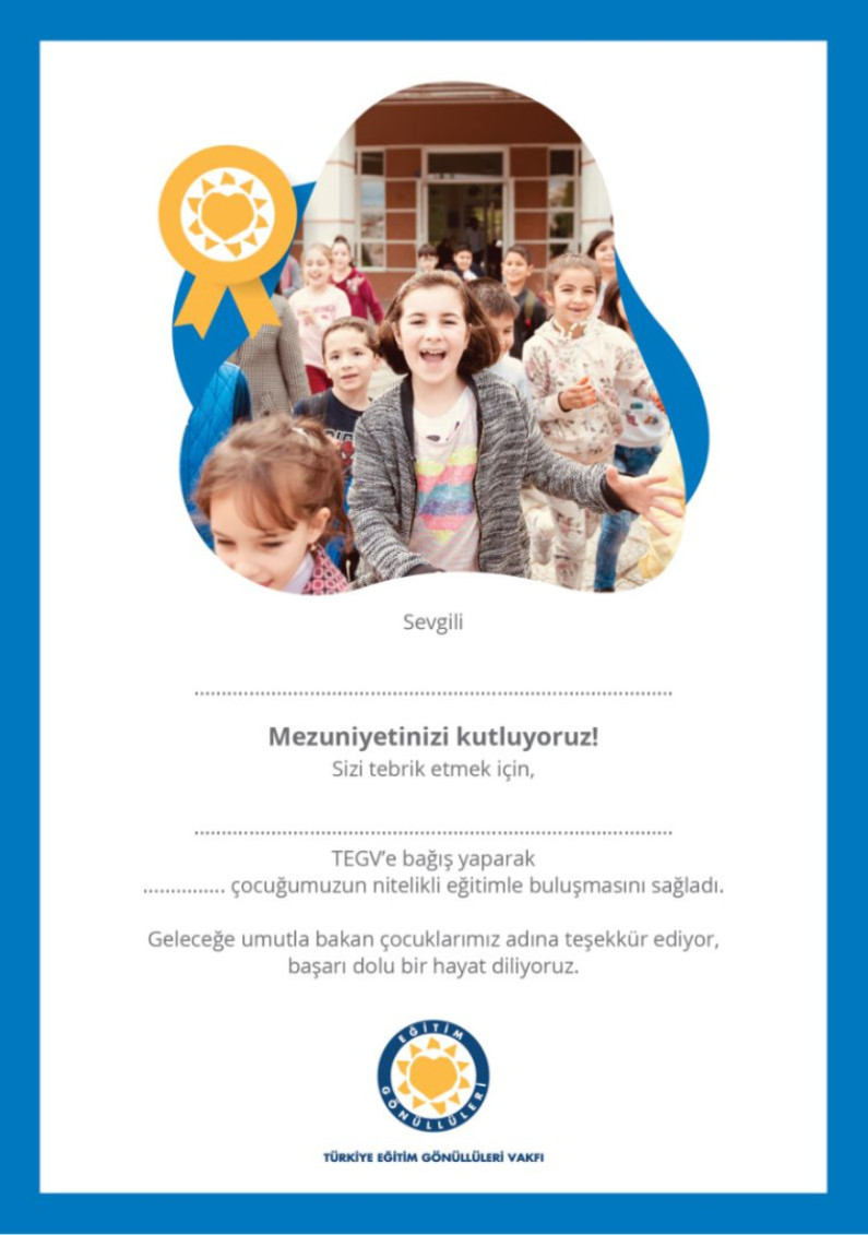 Mezuniyet Kutlaması sertifika görseli.