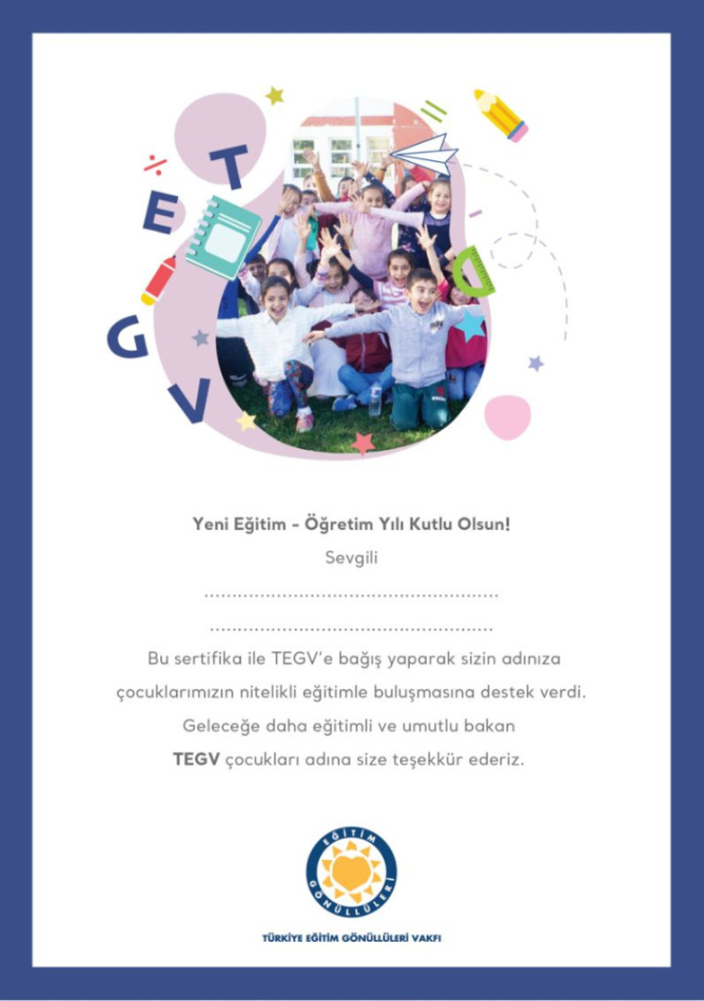 Okula Dönüş Sertifikası sertifika görseli.