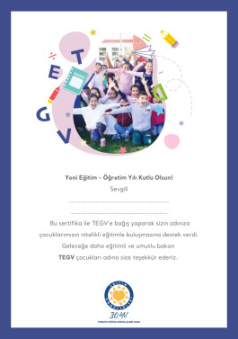 Back to School Certificate sertifika görseli.