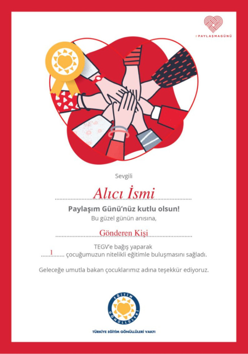 Paylaşım Sertifikası sertifika görseli.