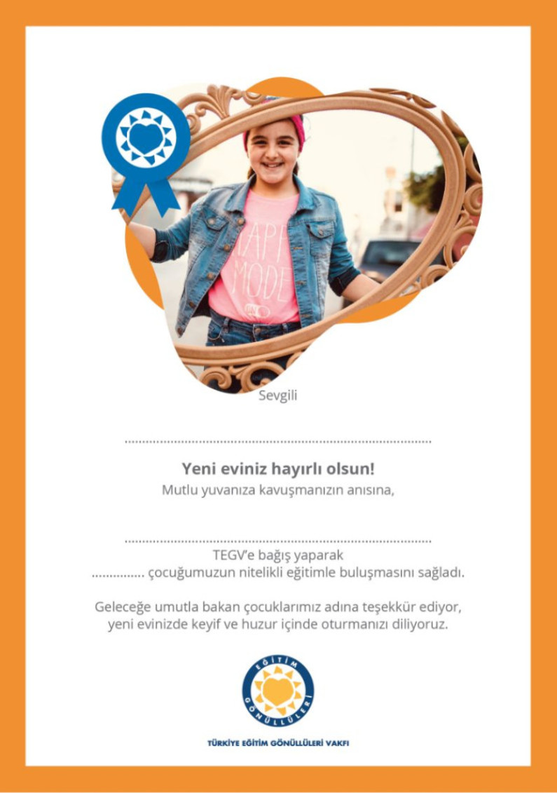 Yeni Ev Sertifikası sertifika görseli.