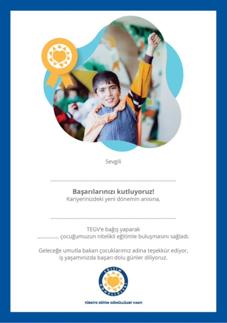İşe Girişi/Terfi sertifika görseli.