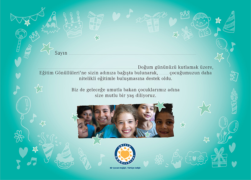 Eğitime Destek Sertifikası