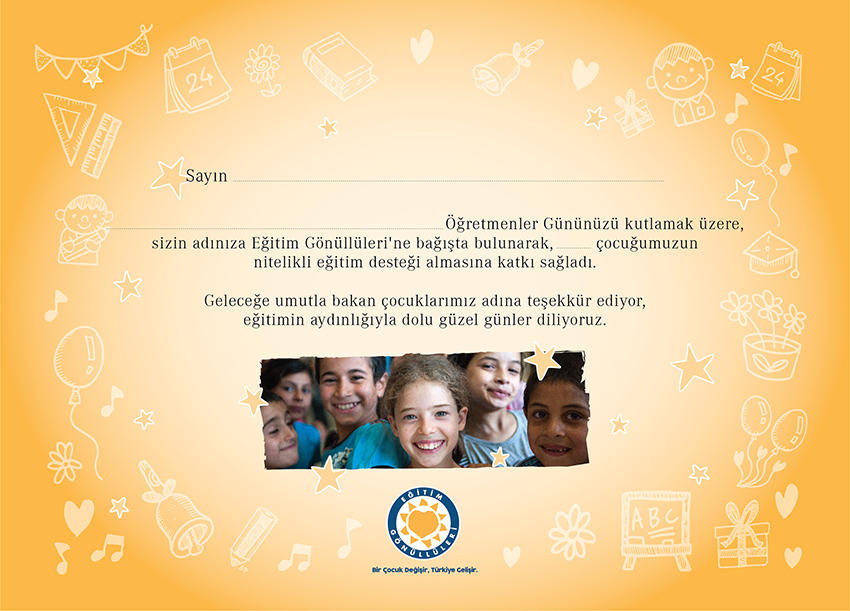 Eğitime Destek Sertifikası