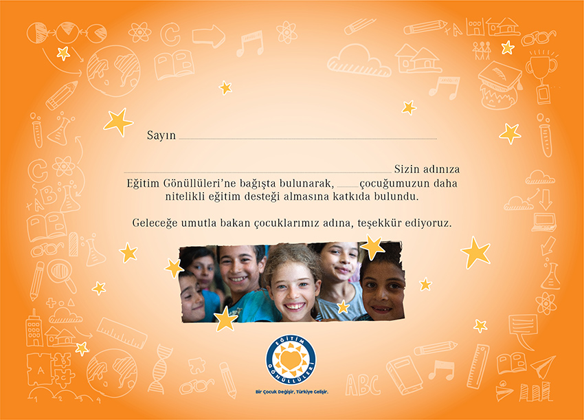 Eğitime Destek Sertifikası